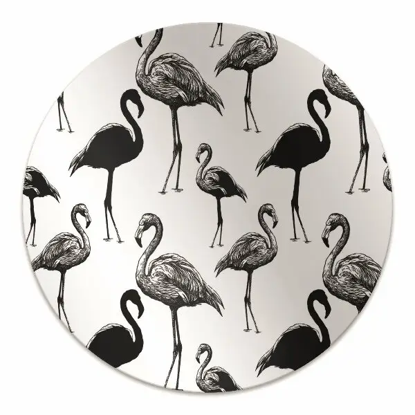 Szék szőnyeg A flamingók retro stílusát