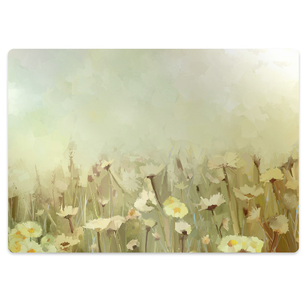 Szék alátét szőnyeg Mező virágok