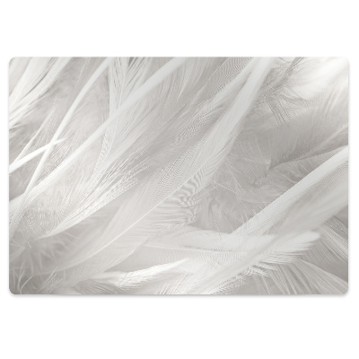 Szék szőnyeg Gyönyörű fehér tollak