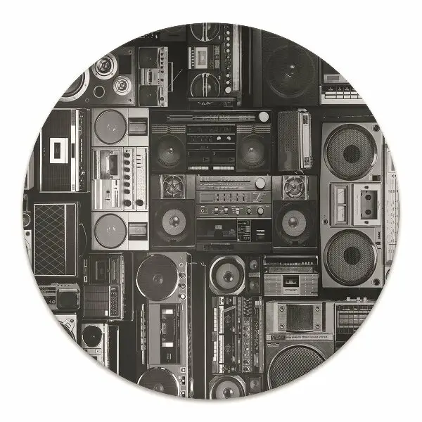 Szék szőnyeg Régi iskolai boombox