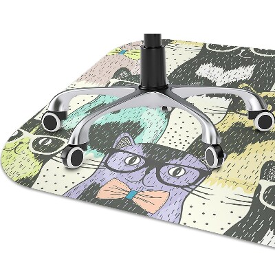 Szék szőnyeg Macskák szemüvegben
