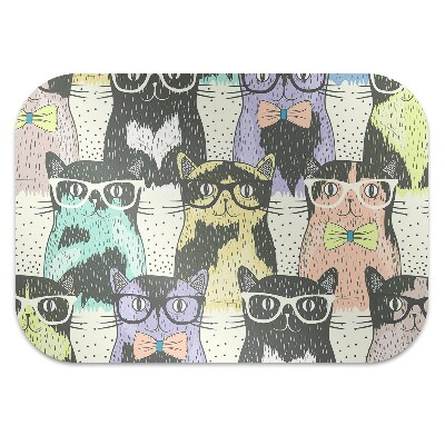 Szék szőnyeg Macskák szemüvegben