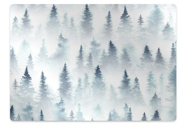 Padlóvédő székalátét Ködös erdő