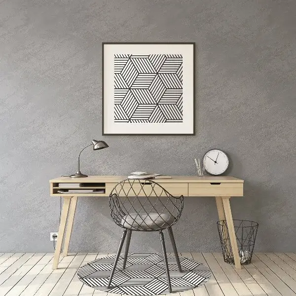 Padlóvédő székalátét Geometriai illúzió