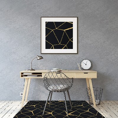 Irodai szék szőnyeg Arany és fekete mozaik