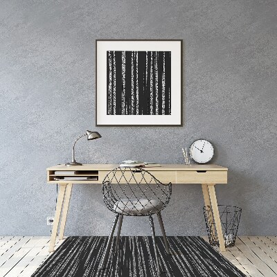 Irodai szék szőnyeg Fekete design