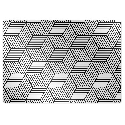 Irodai szék szőnyeg Geometriai kockák