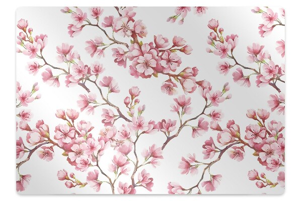 Irodai szék szőnyeg Cseresznyevirág