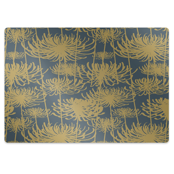 Irodai szék szőnyeg Aranyvirágok
