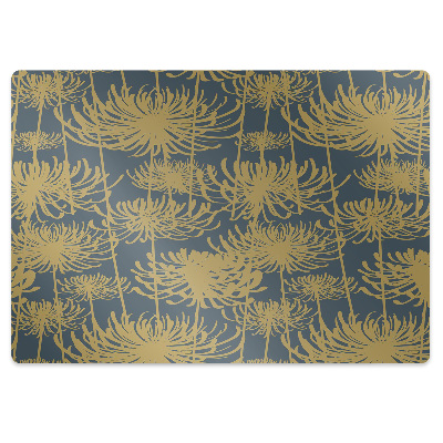 Irodai szék szőnyeg Aranyvirágok