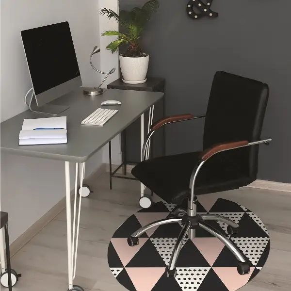 Irodai szék szőnyeg Geometriai háromszögek