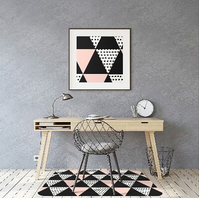 Irodai szék szőnyeg Geometriai háromszögek
