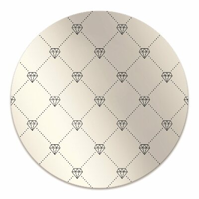 Irodai szék szőnyeg Mintázat a gyémántokban