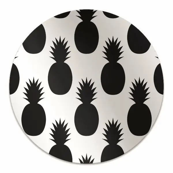 Szék alátét szőnyeg Fekete ananászok
