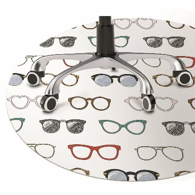 Irodai szék szőnyeg Retro szemüveg