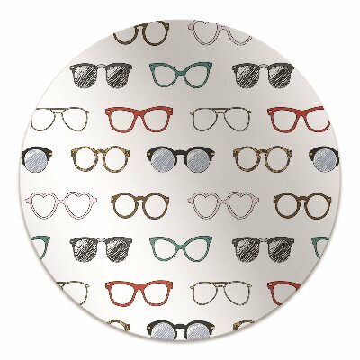 Irodai szék szőnyeg Retro szemüveg