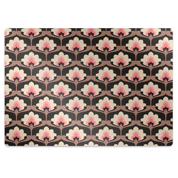 Irodai szék szőnyeg Virágos minta