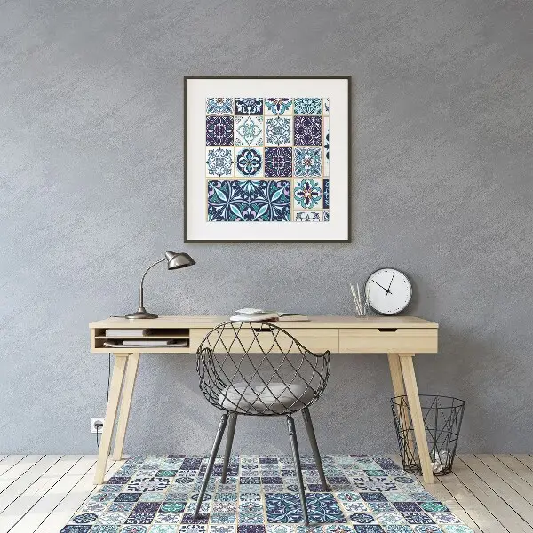 Irodai szék szőnyeg Gyönyörű patchwork