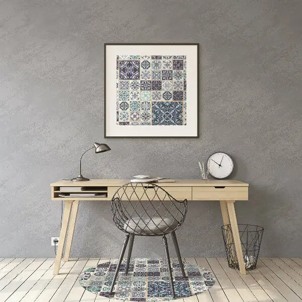 Irodai szék szőnyeg Gyönyörű patchwork