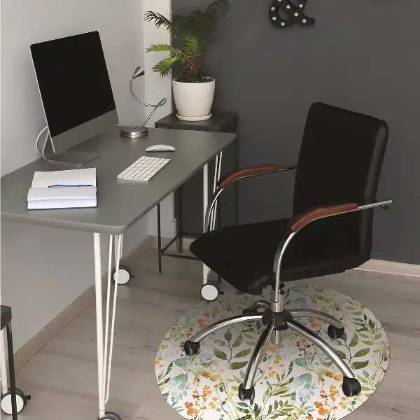 Irodai szék szőnyeg Boho virágok