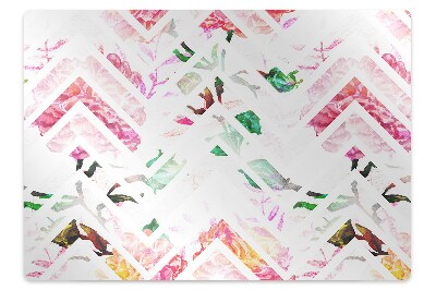 Irodai szék szőnyeg Virágos chevron
