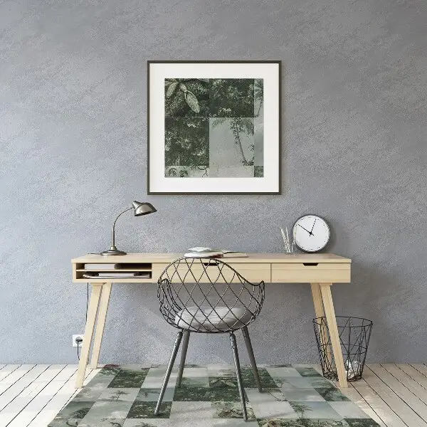 Szék alátét szőnyeg Trópusi patchwork