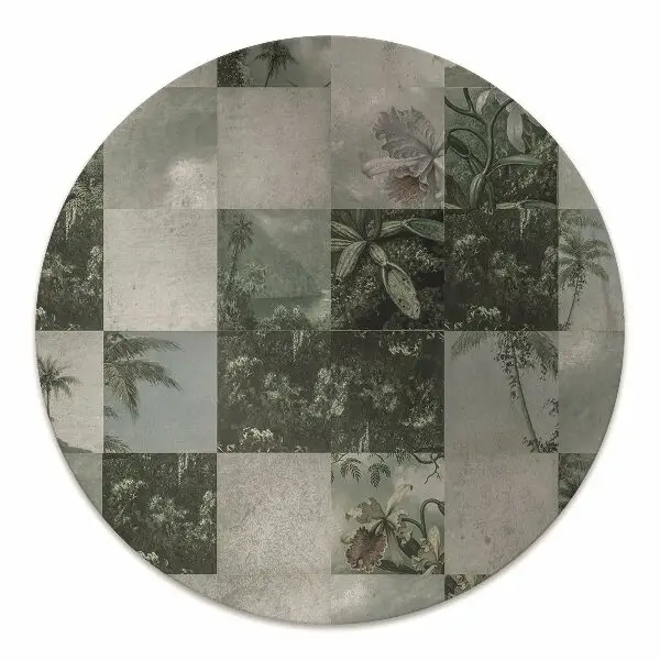 Szék alátét szőnyeg Trópusi patchwork
