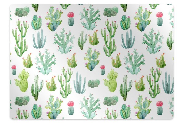 Padlóvédő székalátét Kis kaktuszok