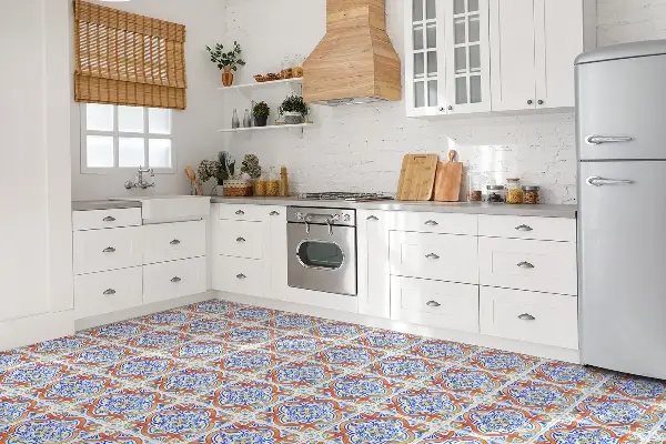 Vinyl padló falra Azulejos stílusú grafika