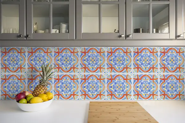Vinyl padló falra Azulejos stílusú grafika