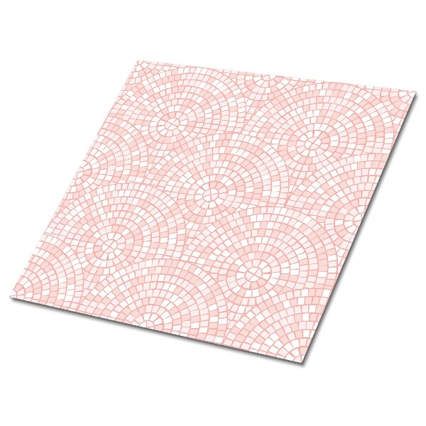 Vinyl padló falra Kerámia rózsaszín mozaik