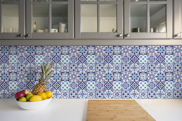 Vinyl padló falra Azulejos minta