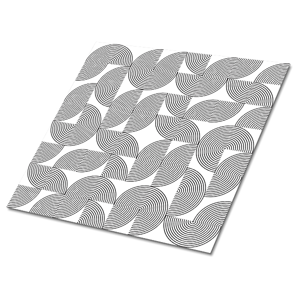 Vinyl padló falra Geometrikus szürke motívum