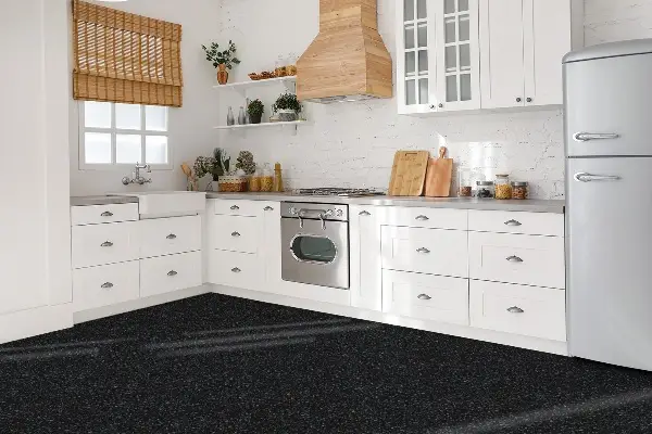 Vinyl padló falra Klasszikus fekete padló