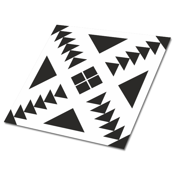 Öntapadós vinyl csempe Háromszögek és négyzetek
