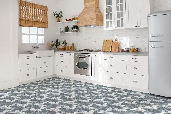 Vinyl padló falra csempe Virágok