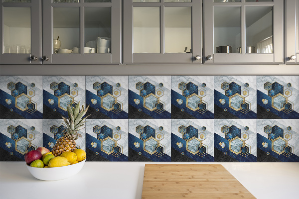 Vinyl járólap Hatszög absztrakció