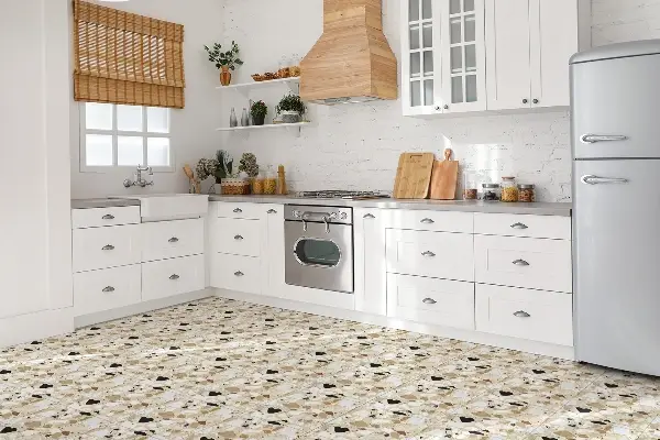 Vinyl padló falra Terrazzo mintás