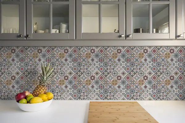 Vinyl padló falra Török patchwork