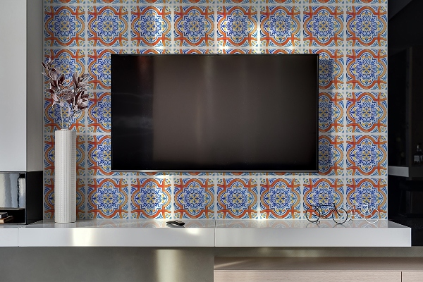 Vinyl falburkolat Azulejos grafika