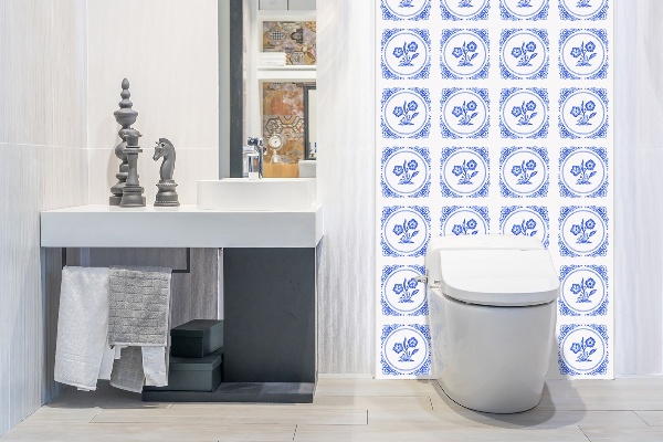 Falvédő falburkoló panel Azulejos virág