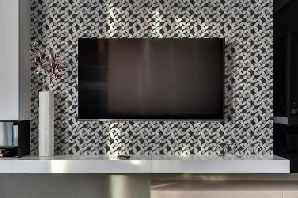 Falvédő falburkoló panel Geometriai mozaik