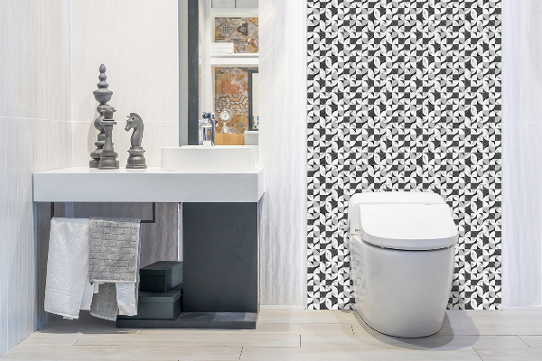 Falvédő falburkoló panel Geometriai mozaik