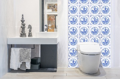 Öntapadós falburkoló Azulejos stílusú szélmalom