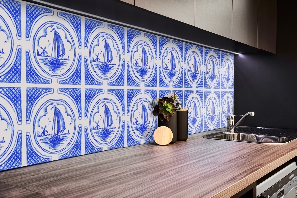 PVC falpanel Dekoratív Azulejos csónak