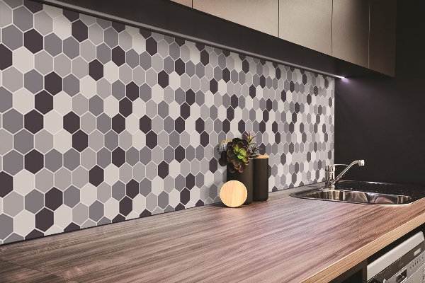 Vinyl falburkolat Hexagonok