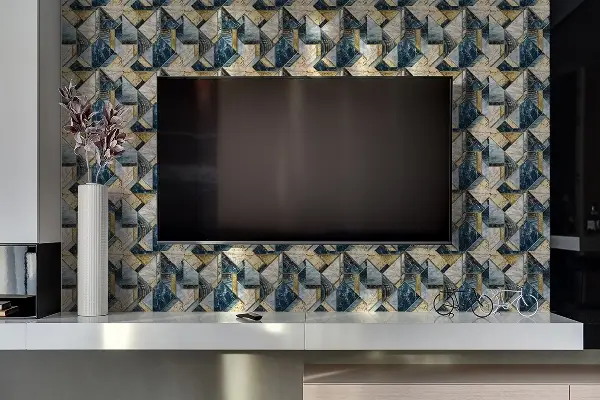 PVC falburkolat Absztrakciós geometria