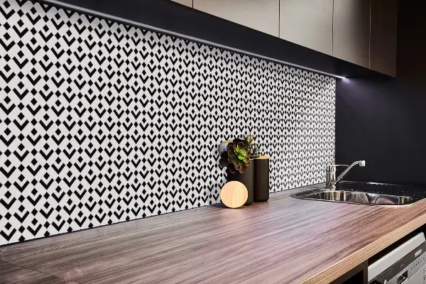 Vinyl falburkolat Geometriai absztrakció